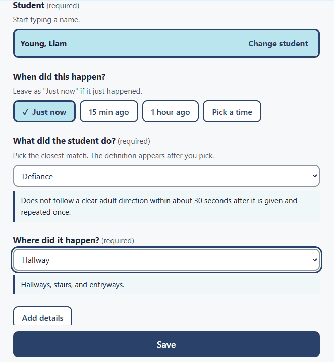 General Behavior Tracker – Brady Licht